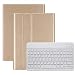 Produktbild HSKB Schutzhülle mit Bluetooth-Tastatur, Modedesign PU-Leder Flip Case Standplatz-Fall-Abdeckung Case Cover für Samsung Galaxy Tab S5E SM T720 T725 10.5inch Hülle Auto Sleep/Wake Up (Gold)