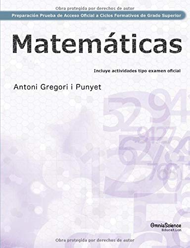 Portada de Preparación de la Prueba de Acceso Oficial a Ciclos Formativos de Grado Superior: Matemáticas