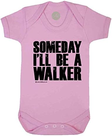 Alfie Ray Someday I'll Be A Walker Fun Walking Dead Inspired Baby Vest (0-3 Months, Pink)