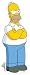 Produktbild Star Cutouts Aufsteller „Homer Simpson“