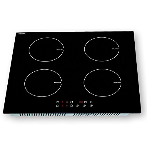 Viesta I4Z hochwertiges Induktionskochfeld mit 4 voneinander unabhängigen Kochzonen / 9 Kochstufen – Sensor-Touch Display für maximalen Bedienkomfort – Autark - 3