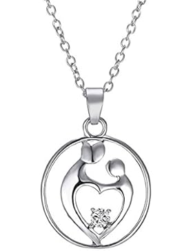 MagiDeal Mutter & Kind Halskette Anhänger Mutterstag Geschenk