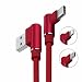 Produktbild Superior ZRL® 1m Nylon geflochten 90 Grad rechtwinklig Typ C/IOS/Micro USB schnelle Schnellladekabel für iPhone & Android - Typ-C, Micro-USB