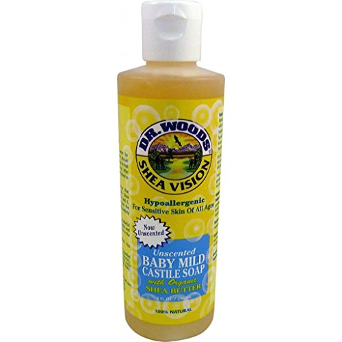 Dr.Woods Products Baby Castile Soap with Shea Butter, Shea Butter 8 Oz