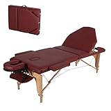 PREMIUM COMFORT: Der Tisch verfügt über eine luxuriöse Polsterung, die Ihren Kunden ein Höchstmaß an Komfort bietet. Die Tischplatte und die Armlehnen bestehen beide aus einer 5 cm dicken Plüschschicht aus hochdichtem Schaum und dem Gesichtskissen mit abnehmbarem Bezug.