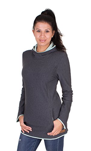 Milchshake Women's Maternity Hoodie -  Grey - Large