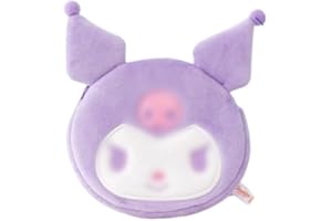 OCDSLYGB Monedero De Anime De Dibujos Animados,Mini Monedero Pequeño, Billetera con Cremallera,para Tarjetas de Identificación, Auriculares, Llaves, Lápiz Labial,Regalo De Cumpleaños para Mujer y Niña(Morado)