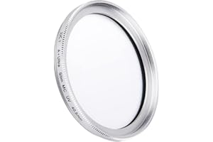 JJC Filtro de lente UV de 40,5 mm, ultra delgado, filtro de lente de protección ultravioleta multicapa (plateado)