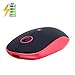 Produktbild UrChoiceLtd® Kabellos Maus, Q10 Wiederaufladbar Spiel Maus USB Optische 7 Farben Hintergrundbeleuchtung Computer Maus Für MAC / PC / Notebook, 3 Einstellbare DPI, 4 Knöpfe (Q10 Rot Schwarz)
