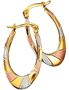 Damen Creolen tricolor by KLiNGEL