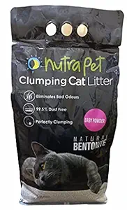 Nutra Pet Clumping Cat Litter 5Kg (Baby Powder)