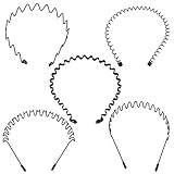 Características superiores: El borde metálico tiene una tapa de gel de sílice en la cabeza. Eso no te cortará las orejas. Elástico y elástico para mantener su cabello antideslizante.
