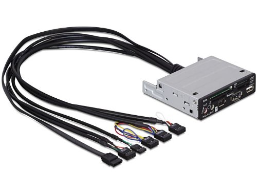 DeLock USB2.0 CardReader 3.5 Speicherkartenleser / Steckerchreiber USB2.0 für CFI / II / SteckerD / MMC / MS / TF / xD - 4