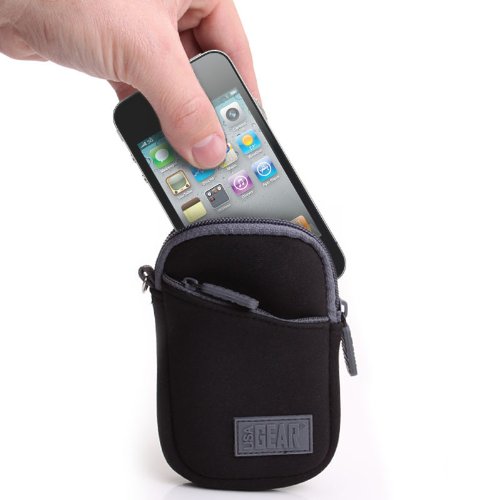 Housse Etui Lecteur MP3 Appareil Photo Compact - Apple iPod Sony Sandisk Swees Memup Samsung Galaxy Camera 2 NX Mini Canon Digital Ixus 155 150 145 132 et bien plus Inclus chiffon en microfibre - Par USA GEAR reviews Housse Etui Lecteur MP3 Appareil Photo Compact - Apple iPod Sony Sandisk Swees Memup Samsung Galaxy Camera 2 NX Mini Canon Digital Ixus 155 150 145 132 et bien plus Inclus chiffon en microfibre - Par USA GEAR