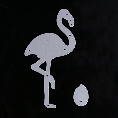 Amazingdeal365 Flamingo Metall Form Schablonen Schneiden DIY Dekor Sammelalbum Karten Buchzeichen Lesezeichen als Geschenk für Freunde Geburtstag Kinder,Kindergarten Hobby Schule Handarbeit Unterricht usw. Ein tolles Geschenk! - 4