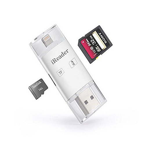 TF SD Kartenleser Lightning USB Stick iPhone 5 6 7 iPad Air iPod Kartenlesegerät