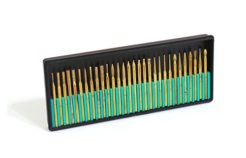 Diamant Bohrer Set 30 tlg. Schleifaufsätze Diamantschleifer Für Dremel Bohrer Proxxon Bohrerset Schleifer Diamantbohrer für feinste Anwendungen - 2
