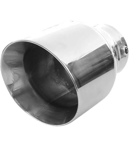 Embout Diamètre 35-45mm Embout D'échappement Tuning Universel En Acier Inox - Diamètre 8 Cm, Pour Pots De 35 à 45 Mm