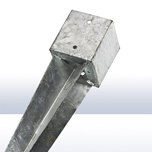 DEMA Pfosten – Einschlagbodenhülse 121x121x900 - 3