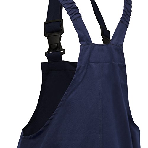 KERMEN – Arbeits-Latzhose Hamburg Kombi-hose Blaumann 100% BW 245gr – made in EU – Blau, Dunkelblau - 6