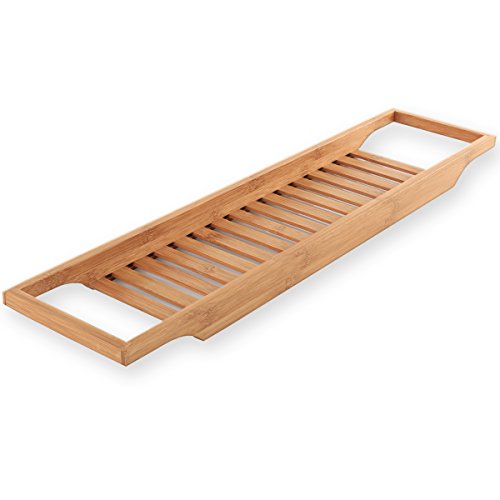 Torrex® 30541 Balda de bambú en varios tamaños Bandeja de baño (64 x 15 x 3,5 cm)