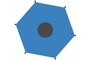 Sandyseptember Voile d'ombrage hexagonal imperméable et anti-UV pour extérieur – Avec œillets et corde pour balcon, abri d'auto et niche (4,3 m à 6 pôles)