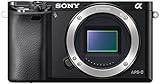 Sony ILCE6000B Compact System Camera Body (Fast Auto Focus, 24.3 MP, Electronic View Finder, Wi-Fi and NFC) - Black
