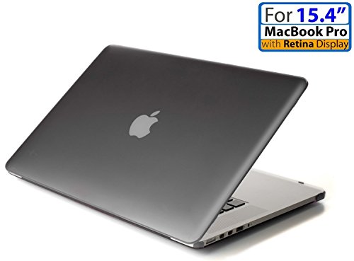 mCover hochwertigem Polycarbonat Hülle Schutzhülle Notebooktasche Hard - Shell - Case Tasche für Apple Macbbok Pro 15,4 Zoll Retina Display (Modell A1398, ohne DVD) - Schwarz