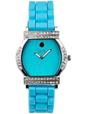 Eton Women'Herren Quarzuhr mit blauem Zifferblatt Analog-Anzeige und blauem Silikon Strap 2999J-AQ