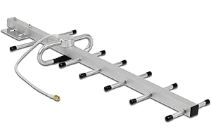 DELOCK LPWAN 806-896MHz Yagi Antenne SMA Stecker 10dBi starr direktional Wand- und Mastmontage Outdoor