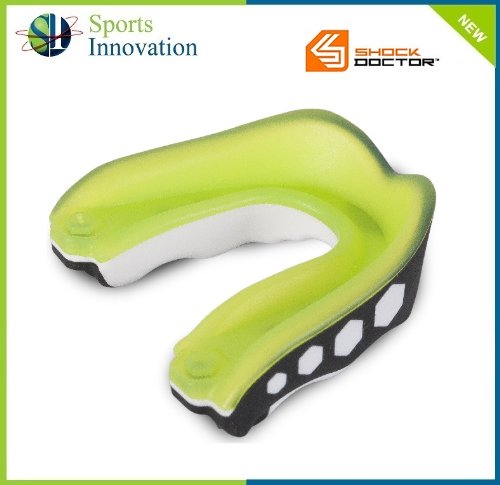 NEW Shock Doctor Gel Max FLAVOURED Fusion YOUTH Gum Shield - LEMON/LIME