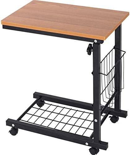 C.N. Simple and Modern Removable Bedside Table Lifting Bedroom Small Coffee Table Lazy Computer Table Sofa Small Desk/Coffee Table,Style 1,One Size