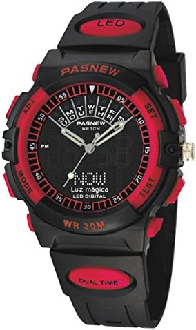Student e-table / outdoor sports watch / men and women watch / waterproof watch-red