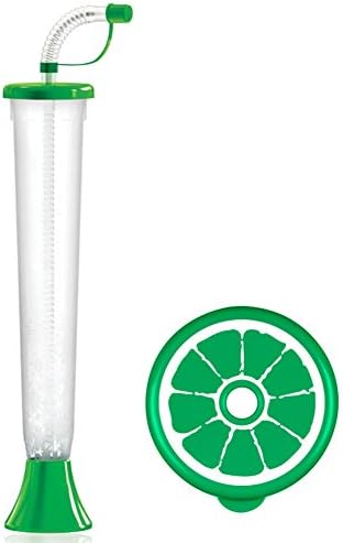 Natura Resort FRUIT CUPS Party Drink Goblets Folding Mugs Slush Sorbet Granity Cocktail 400ml 14oz (Green, 1 box - 108 cups)