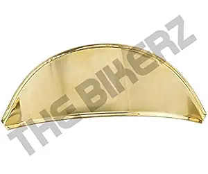 The BIKERZ | Head Light Shade Brass Golden for Royal Enfield Classic 350 and 500 CC,Electra