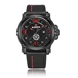NAVIFORCE 9099 Männer 3ATM Wasserdicht Datum Zeit Armbanduhr Mode Leder Armband Sportuhr Nadel Quarzwerk