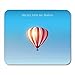 Produktbild Luancrop Mauspads Realistische Blaue Luftschiff-Heißluft-Ballon-roter Helium-Spaß-Mausunterlage für Notizbücher, Tischrechnermatten Bürozubehöre