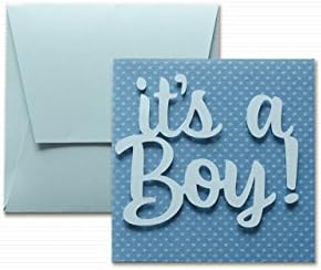 It’s a boy dotted - paper with polka dots - greeting card with envelope (4,7" x 4,7") - hand made card - blank inside.