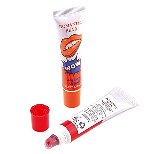 CINEEN 6 Farben Peel off Lipgloss Langanhaltendes und Wasserfestes Tätowierung Magisch Farbe Abziehen Maske Tönung Lippenstift - 6