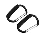 Kinderwagan-Hanken – 2pcs Strong Buggy Karabinerhaken Mummy Clip Pram Buggy Einkaufstasche Halter – 14cm - 2
