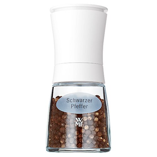 WMF Trend Gewürzmühle schwarz mit Pfeffer befüllt Mahlwerk aus Keramik - 7