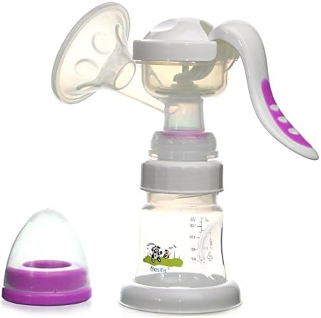 Basilic BPA-Free Two Different Suction Pressures Manual Breast Pump (pink)