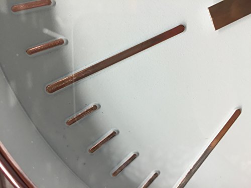 LS Edle Metall Wanduhr Küchenuhr Bürouhr nostalgisch Antik Retro Kupfer Gold Ziffer - 2