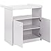 Baby Changing Unit (White) Nursery Furniture Chest Table with Storage Space