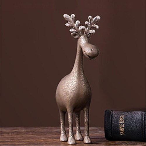 Jack Mall- Retro Nordic Home Decoration bedroom furnished living room Curio Curio display technology Meng pet deer ( Style : D )