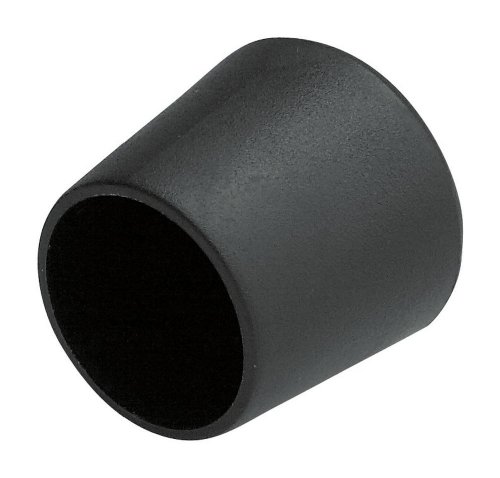 HomeXpert - Tacos para sillas, 4 unidades, cilíndricos, en colores y diámetros distintos a elegir, envasados en blíster, plástico, Negro
, 2,5 cm