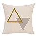 Produktbild Storerine Muttertag spezielle Kissen, geometrische Leinen gemischt Kissen Set Taille werfen Pad Set Home Sofa Dekoration spät