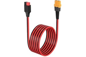 ELFCULB XT60 ad Anderson adattatore, 12AWG XT60 femmina a Anderson cavo connettore per centrale elettrica portatile UAV RC batteria (3 m)