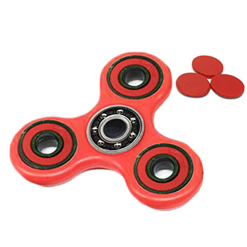 YIHANG @ Fidget Spinner Plastic Fingertip Gyro Finger Screw Puzzle Decompression Toys,Red
