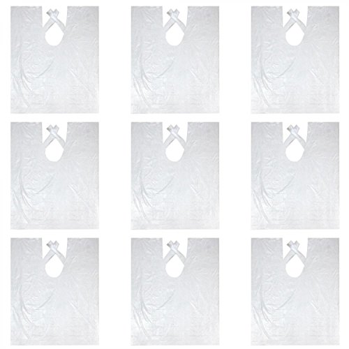 100 PCS 60 x 90cm Plastic Disposable Waterproof Hair Salon Barber Cape Hair Cutting Hairdressing Shoulder Capes